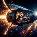 SpaceX’s Dragon capsule blazes through Earth’s atmosphere, surrounded by fiery plasma. Inside, astronauts Sunita Williams and Barry Wilmore brace for their long-awaited return.