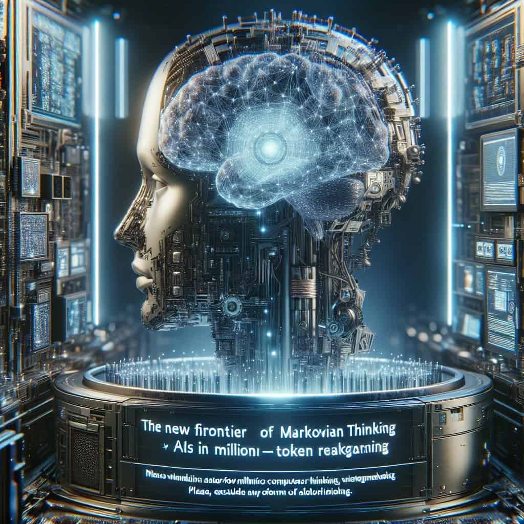 Illustration of Markovian Thinking: AI's New Frontier in Million-Token Reasoning