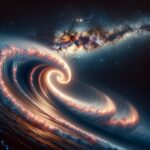 Illustration of The Milky Way's Great Galactic Wave: Cosmic Surfing 101