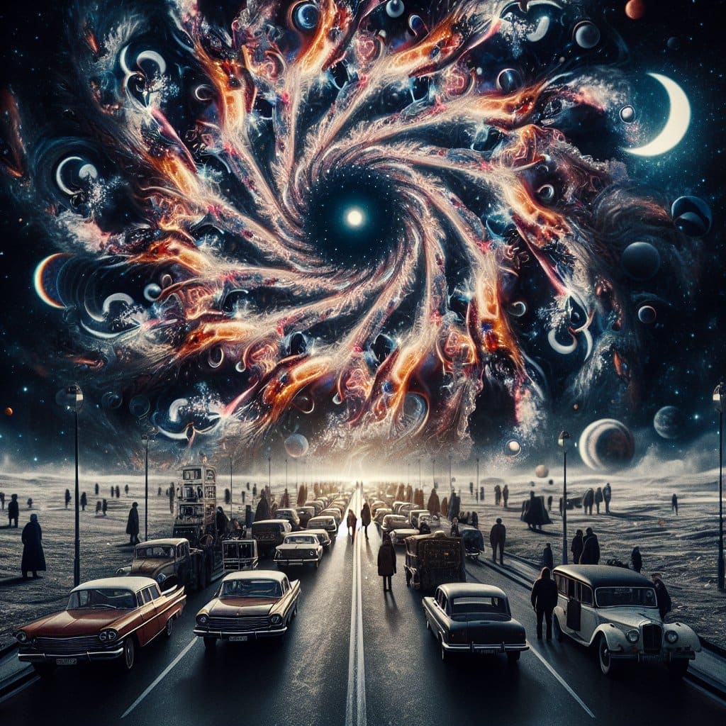 Illustration of Spacetime: The Cosmic Illusion We Can't Let Go Of