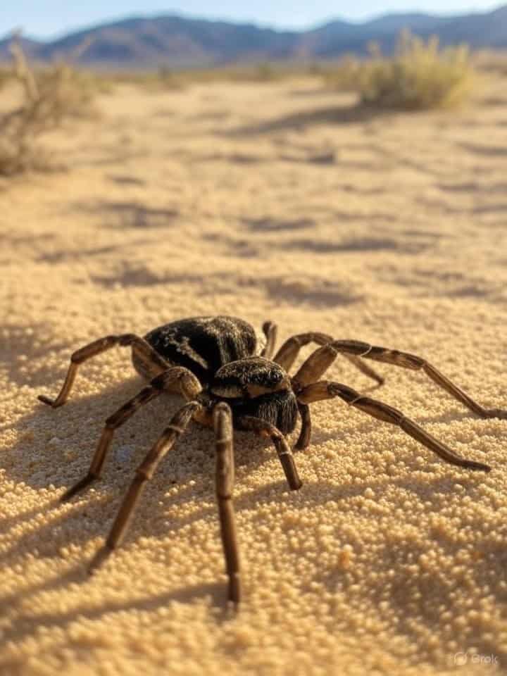 Illustration of New Spider Species Lurks Beneath California's Sands