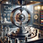 Illustration of Quantum Gyroscope: Spinning Magnets and Maxwell's Legacy
