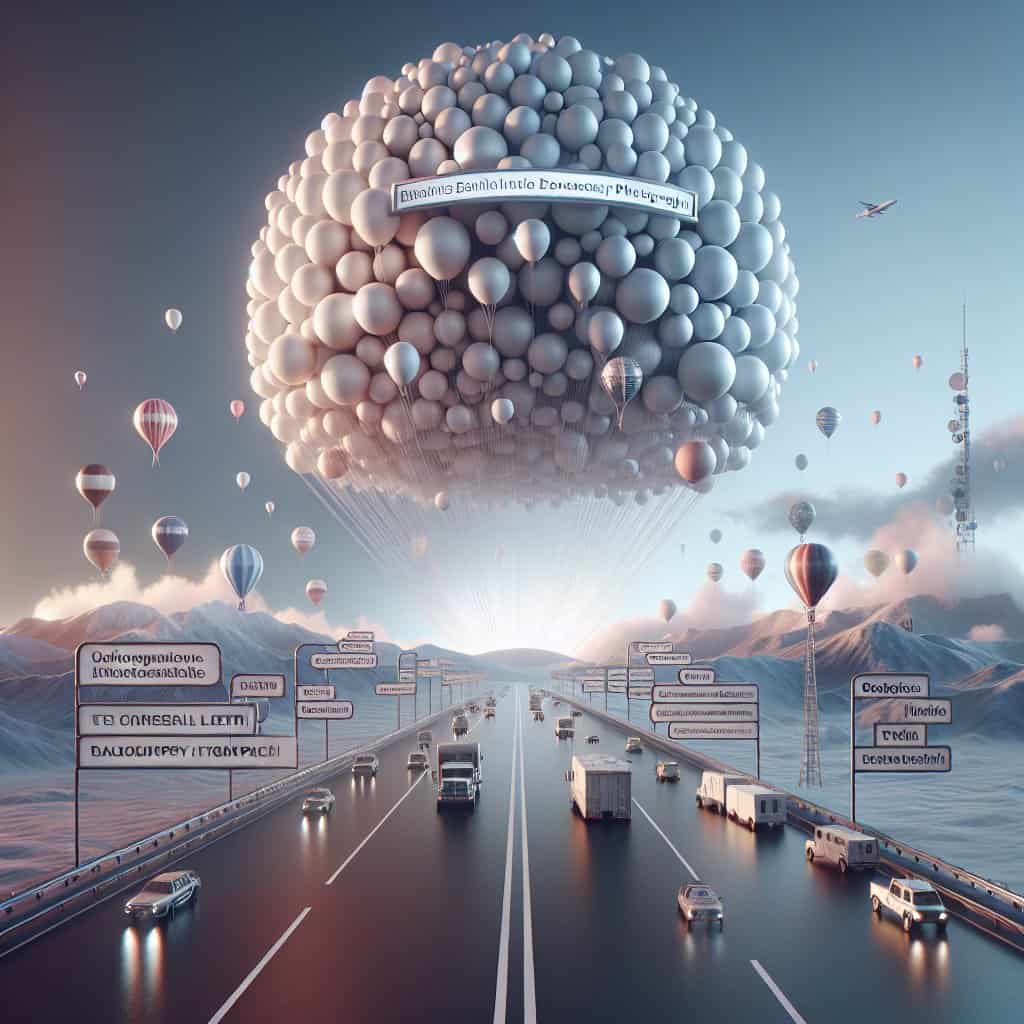Illustration of Stratospheric Internet: The Next Frontier or Another Balloon Pop?