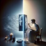 Illustration of AI vs. Human Creativity: The Ultimate Showdown