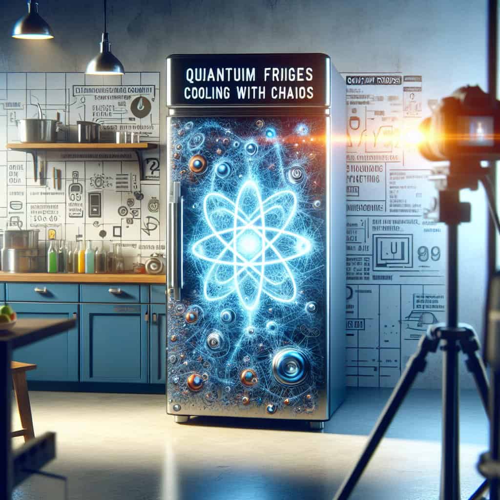 Illustration of Quantum Fridges: Cooling with Chaos