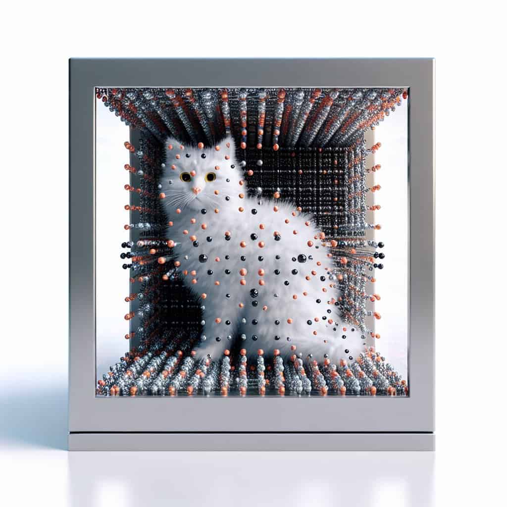 Illustration of Schrödinger's Cat Gets a Quantum Overhaul with 7,000 Atoms