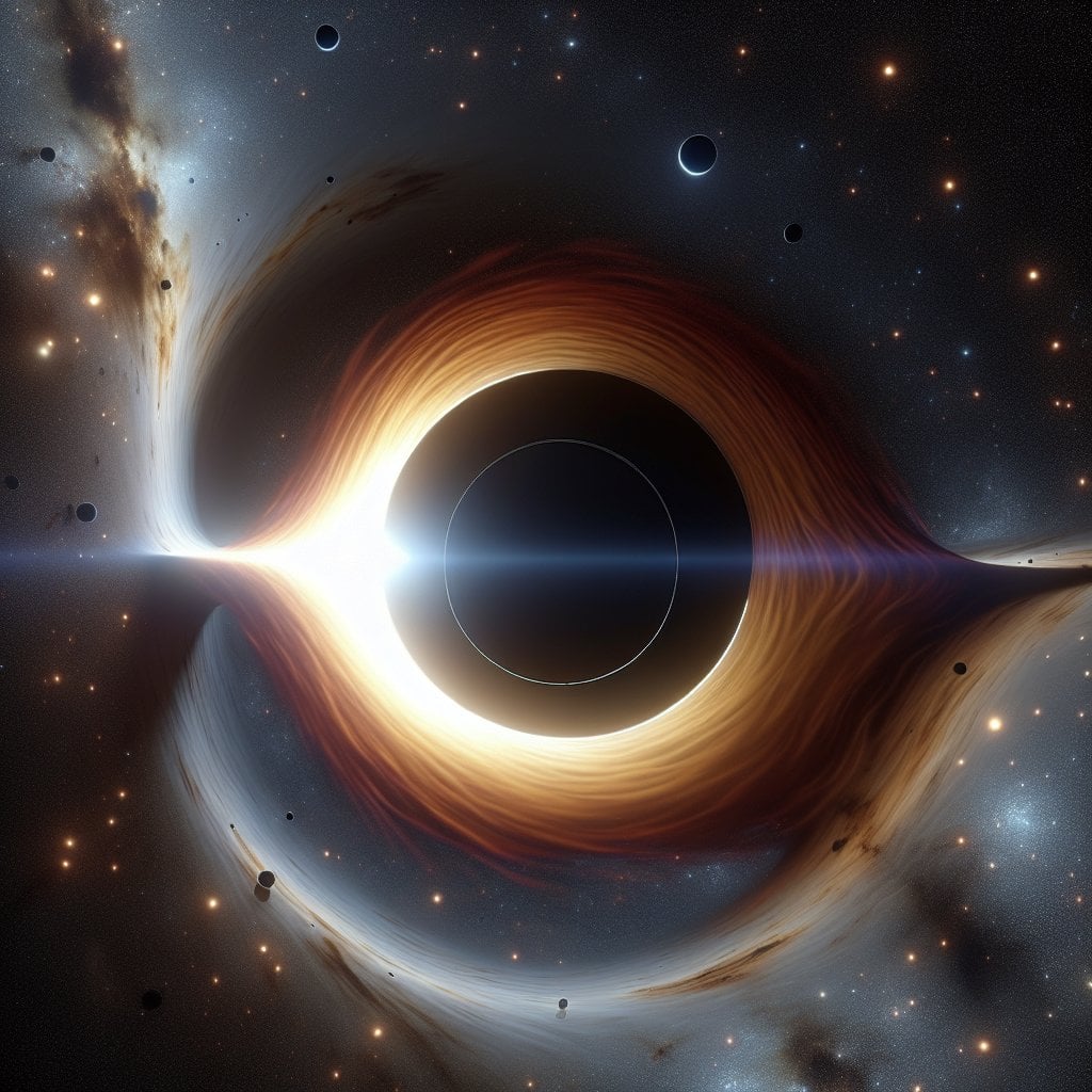 Illustration of Black Holes: The Universe's Cosmic Caterpillars