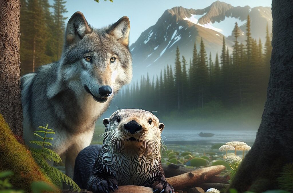 Gray Wolves’ Sea Otter Supper: A Mystery Unfolds