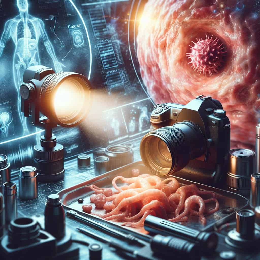 Illustration of Cancer Tumor Flashlights: Sci-Fi or Science?