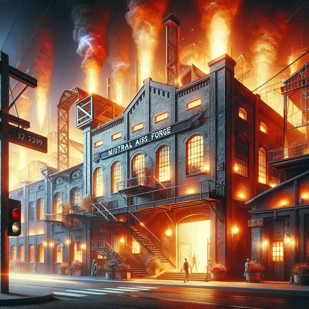 Illustration of Mistral AI's Forge: Building AI Models with a Rebel's Flair