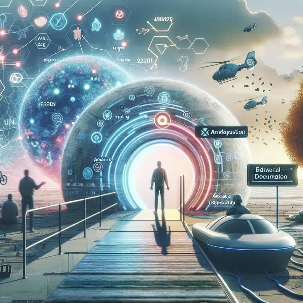 Illustration of GLP-1 Drugs: The Sci-Fi Solution to Anxiety and Depression?