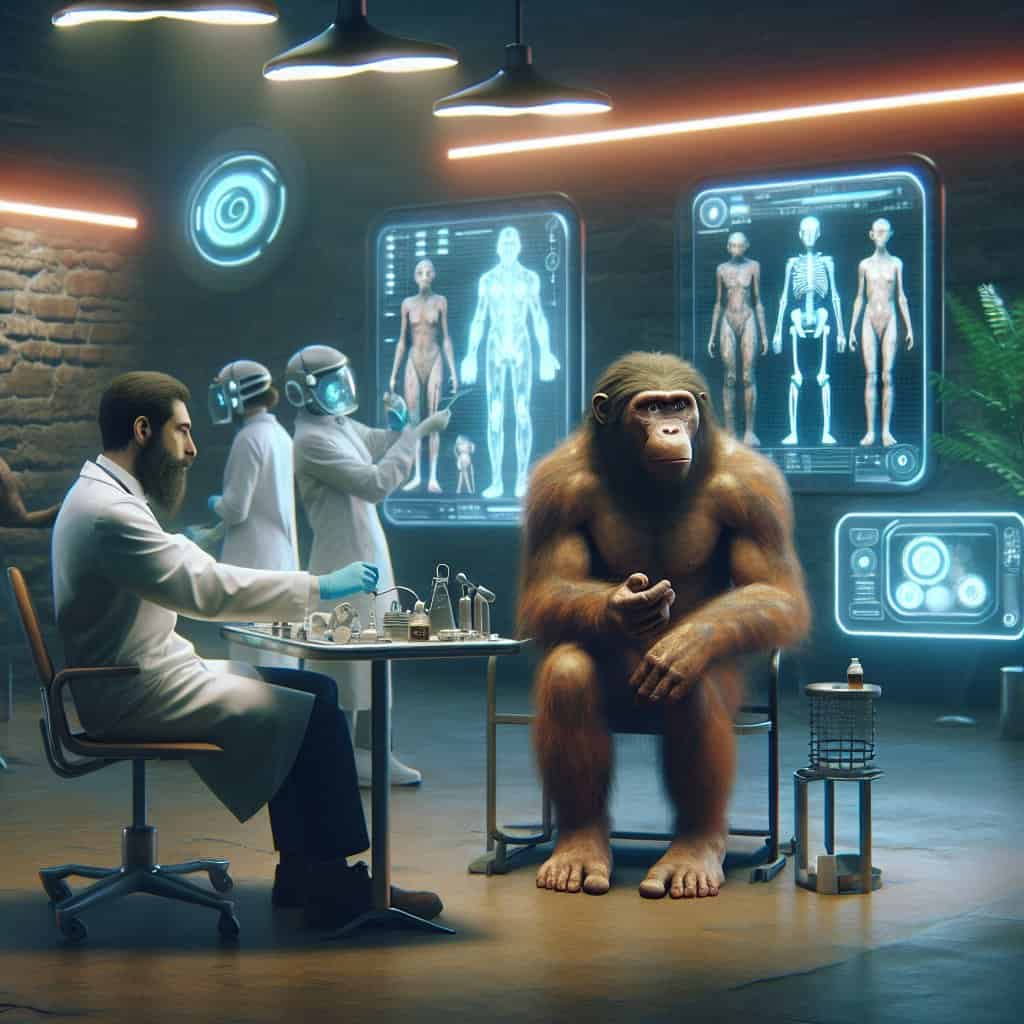 Illustration of Neanderthals: The Original Sci-Fi Medics