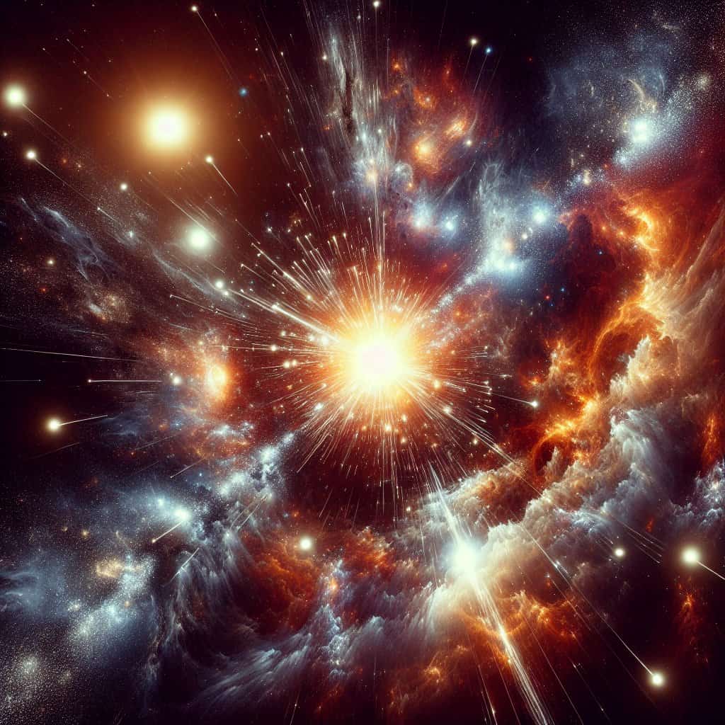 Illustration of Supernovae: Cosmic Fireworks or Alien Flashlights?