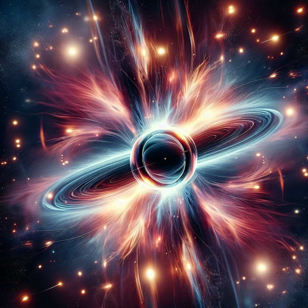 Illustration of Magnetars: Cosmic Show-offs Lighting Up the Universe