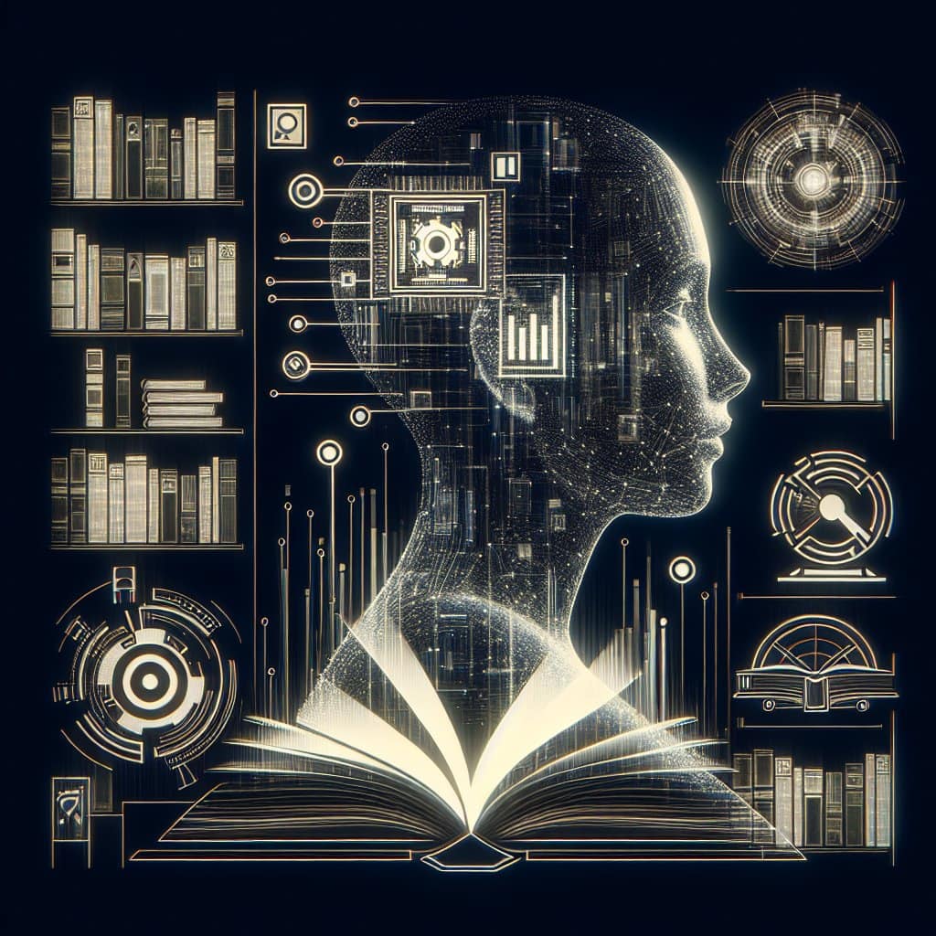 Illustration of Karpathy's AI: The Librarian of the Future