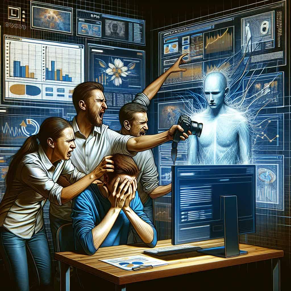 Illustration of Claude's AI Dilemma: Users Cry Foul Over Alleged 'Nerfing'