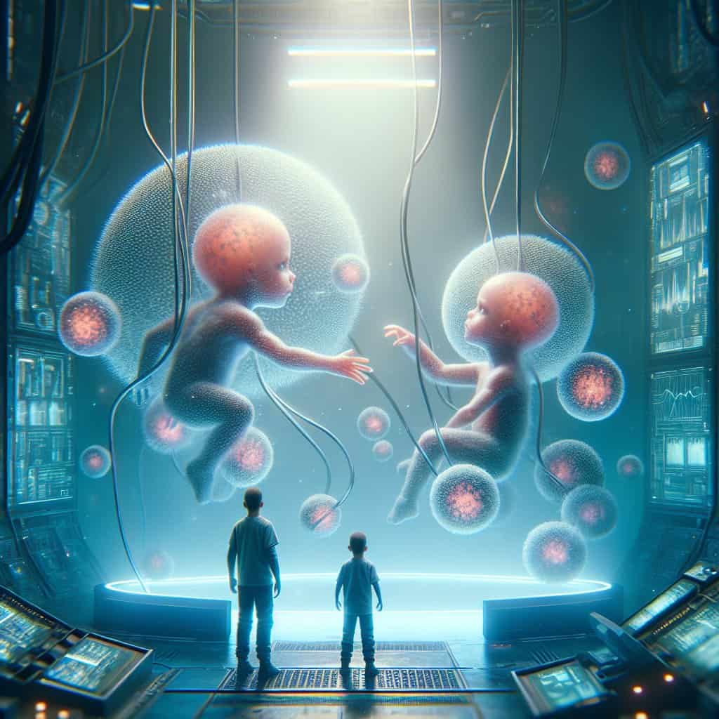 Illustration of Stem Cells, Siblings, and the Sci-Fi Quest to Cure HIV