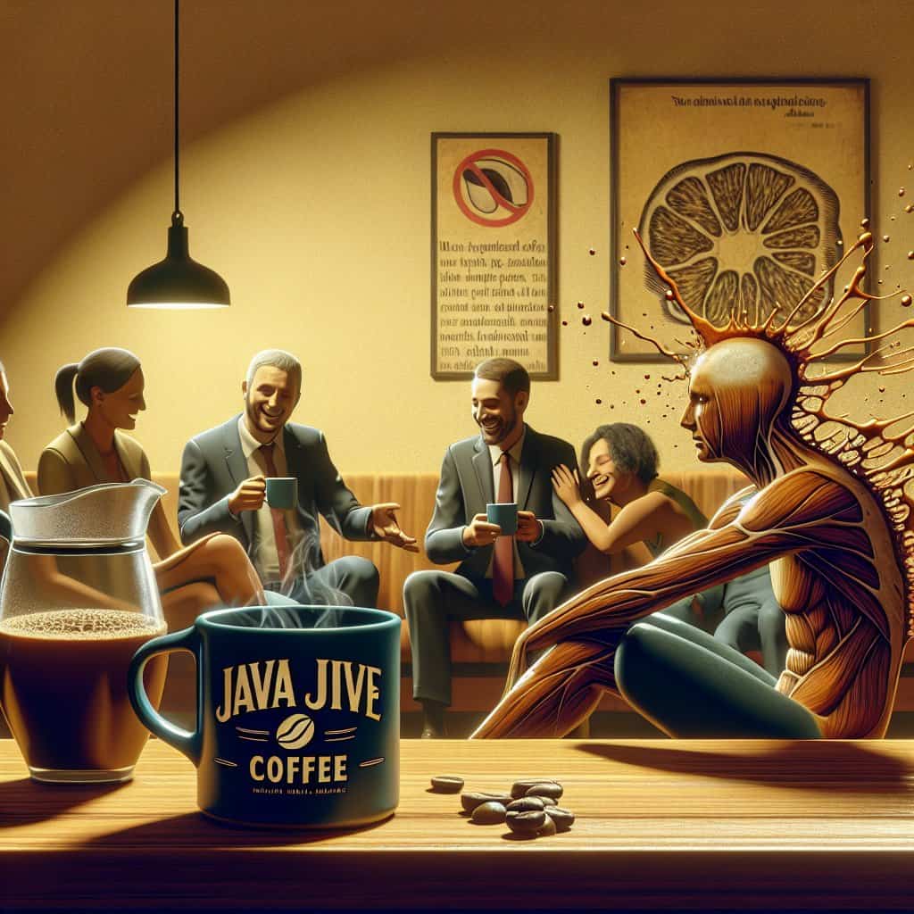 Illustration of Java Jive: Coffee's Bold Role in Mental Health