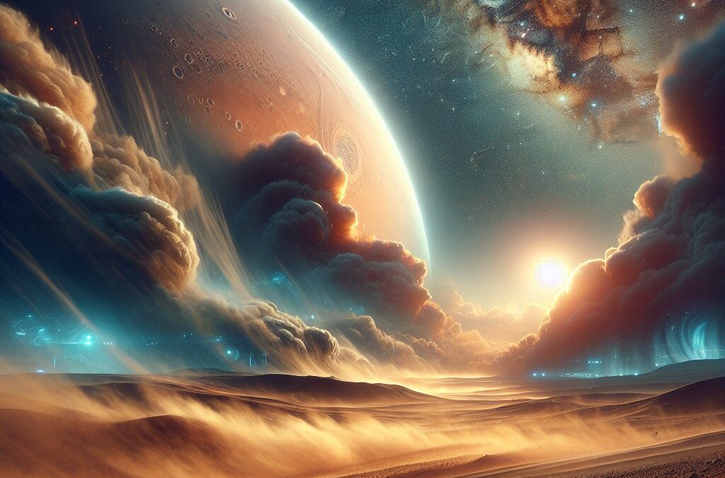 Mars Dust Storms: Electrifying Chemistry in Action