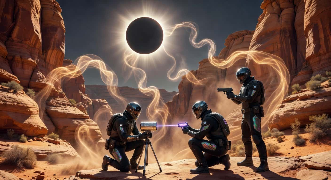 Illustration of Solar Ghosts: When Sunlight Powers Quantum Espionage