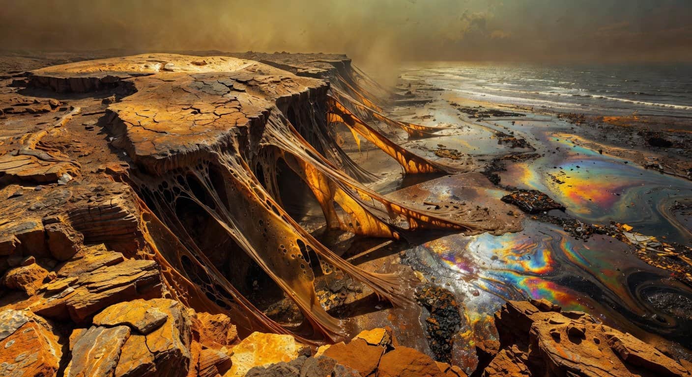 Illustration of Africa's Crust: Taffy Pull Towards Dystopian Oceans