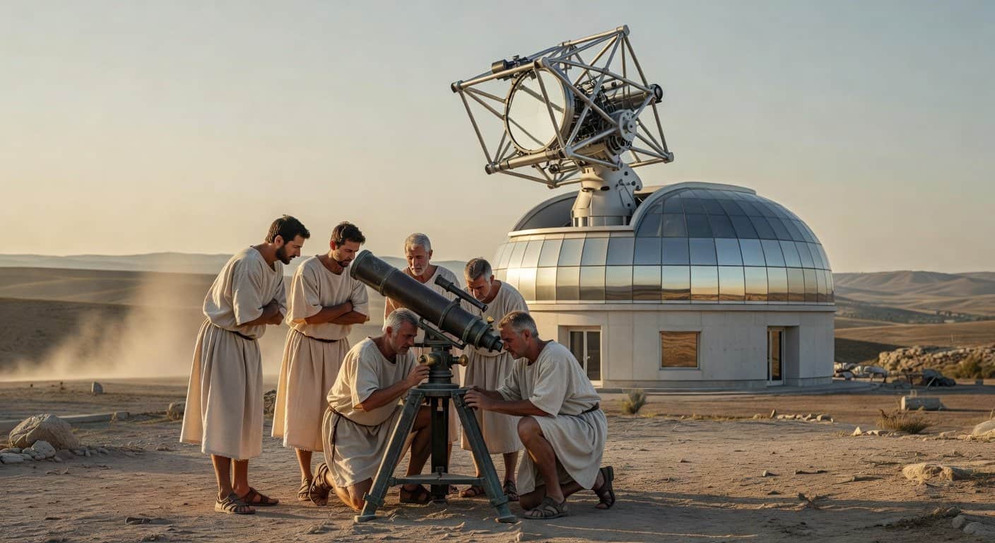 Illustration of Roman Telescope: From Spy Tech to Cosmic Eye