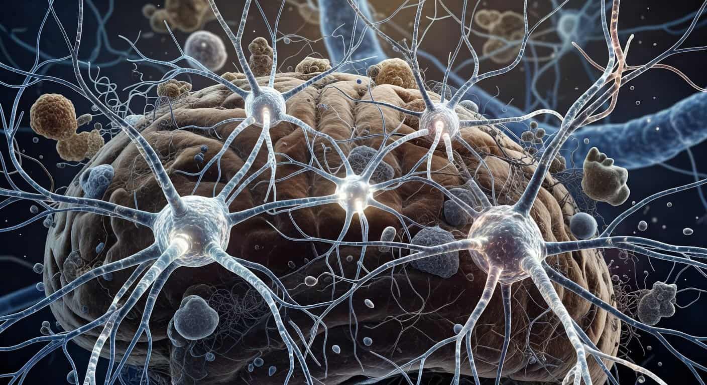Illustration of Astrocyte Uprising: Reprogramming Brain Cells to Eradicate Alzheimer's