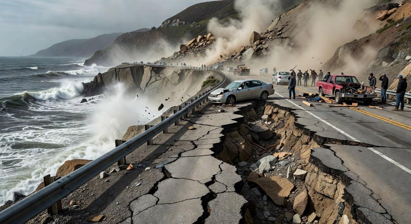 Illustration of West Coast's Seismic Duet: The 'Big One' Gets a Companion